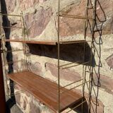 old industrial metal shelf Scandinavian shelf String 1960