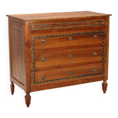Commode Directoire en noyer - Italie XIXe siècle