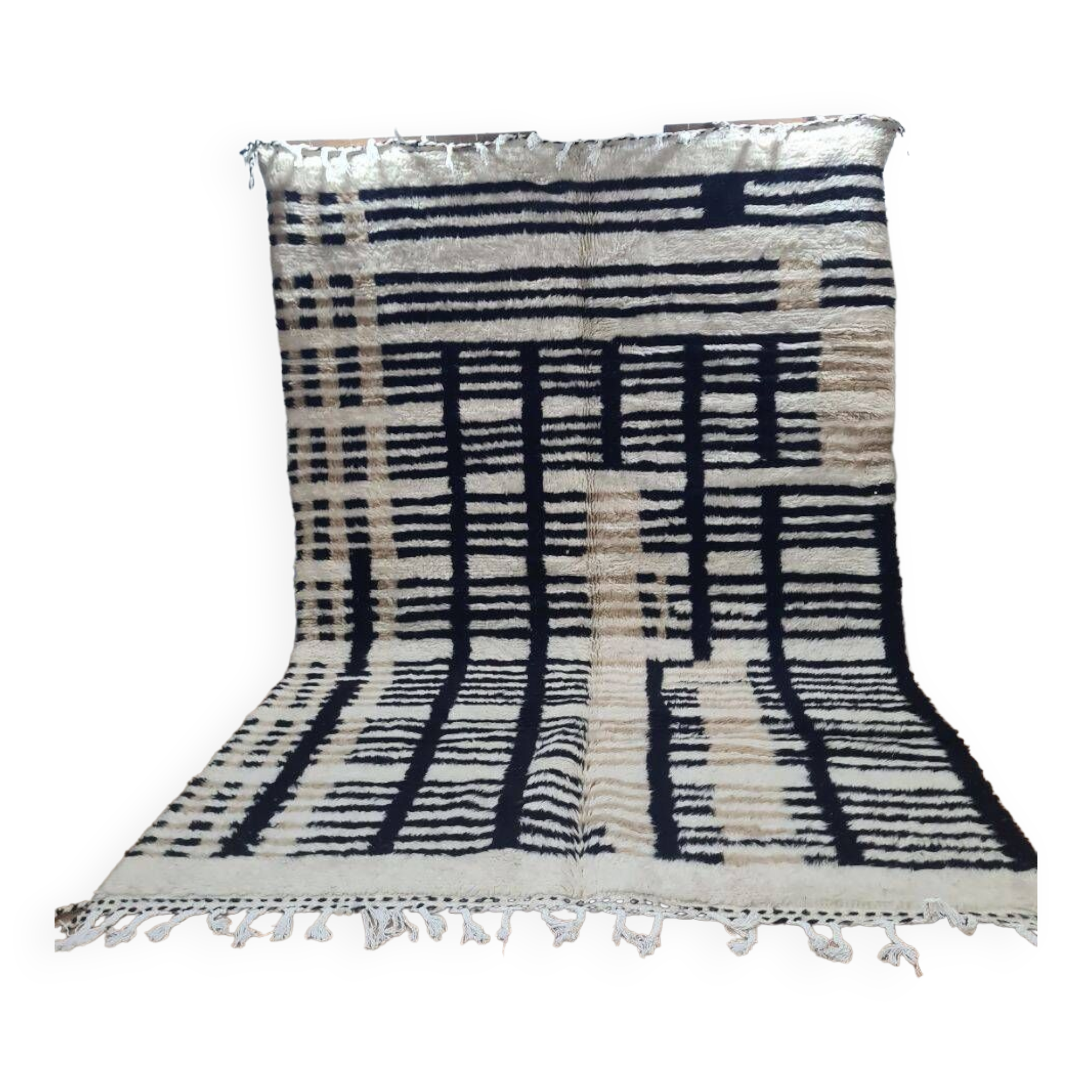 Handmade wool Berber rug 300X200 cm