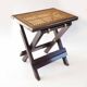 Folding wooden stool