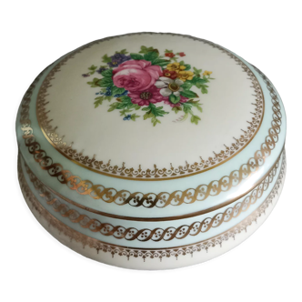 Limoges porcelain bonbonnière advertising Chocolat Poulain