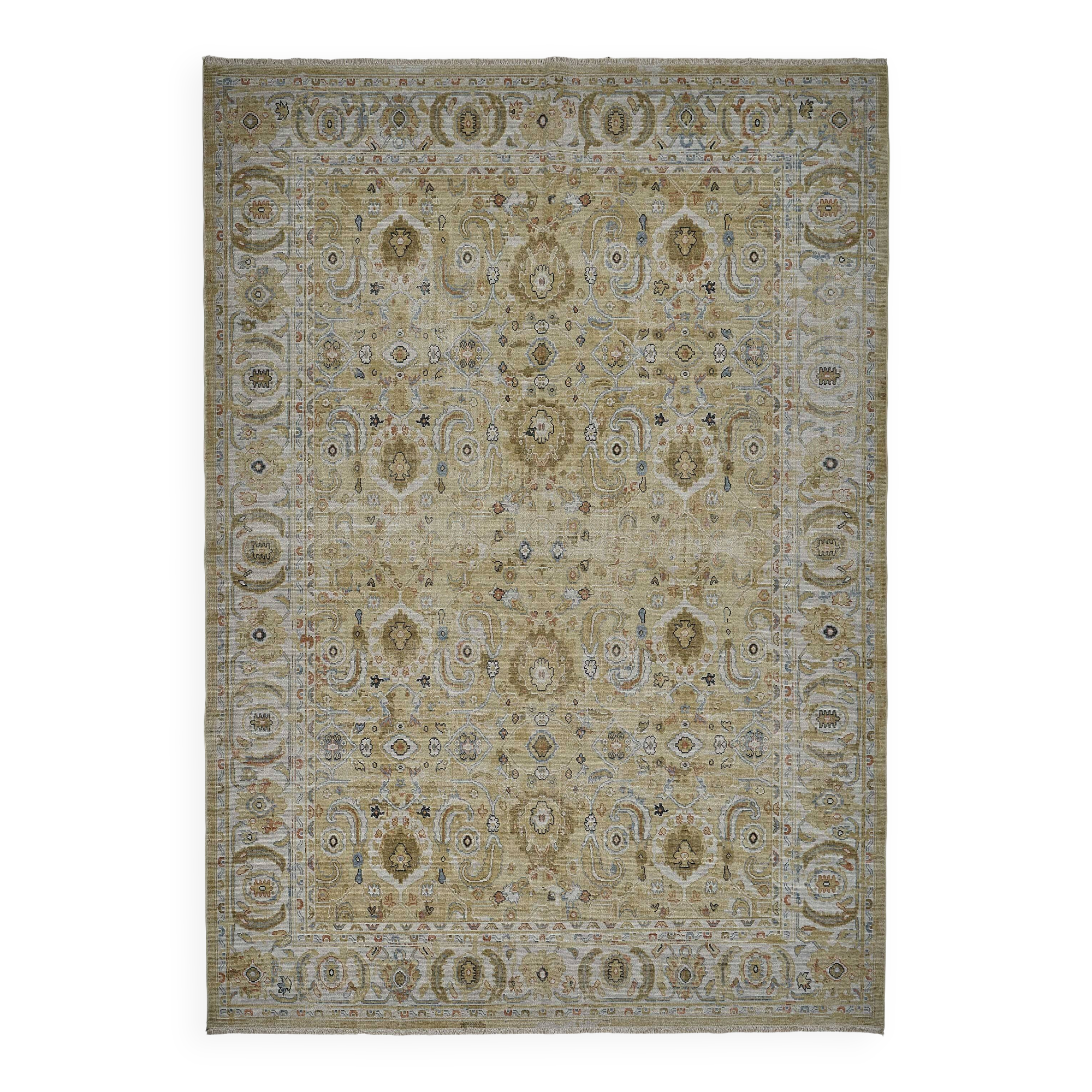 Turkish Handcrafted Loom Oushak Rug 207 cm x 295 cm