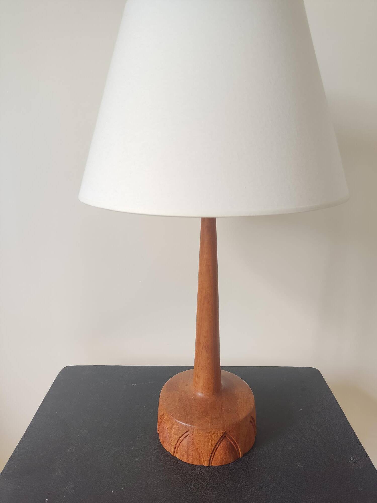 Pair of Teak lamps from Tranås Stilarmatur, Sweden, 1960s
