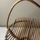 Vintage bamboo and rattan fruit bowl – Large fruit basket, boho chic / Riviera, retro centrepiece – Mid-Century 60s design