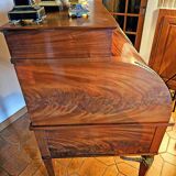 Empire Cylinder Desk Return from Egypt Mahogany and Gilt Bronze