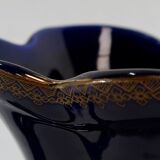 Midnight blue earthenware vase, "fives lille" - early twentieth century