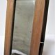Wooden jewel box with patinated mirror early 20th century