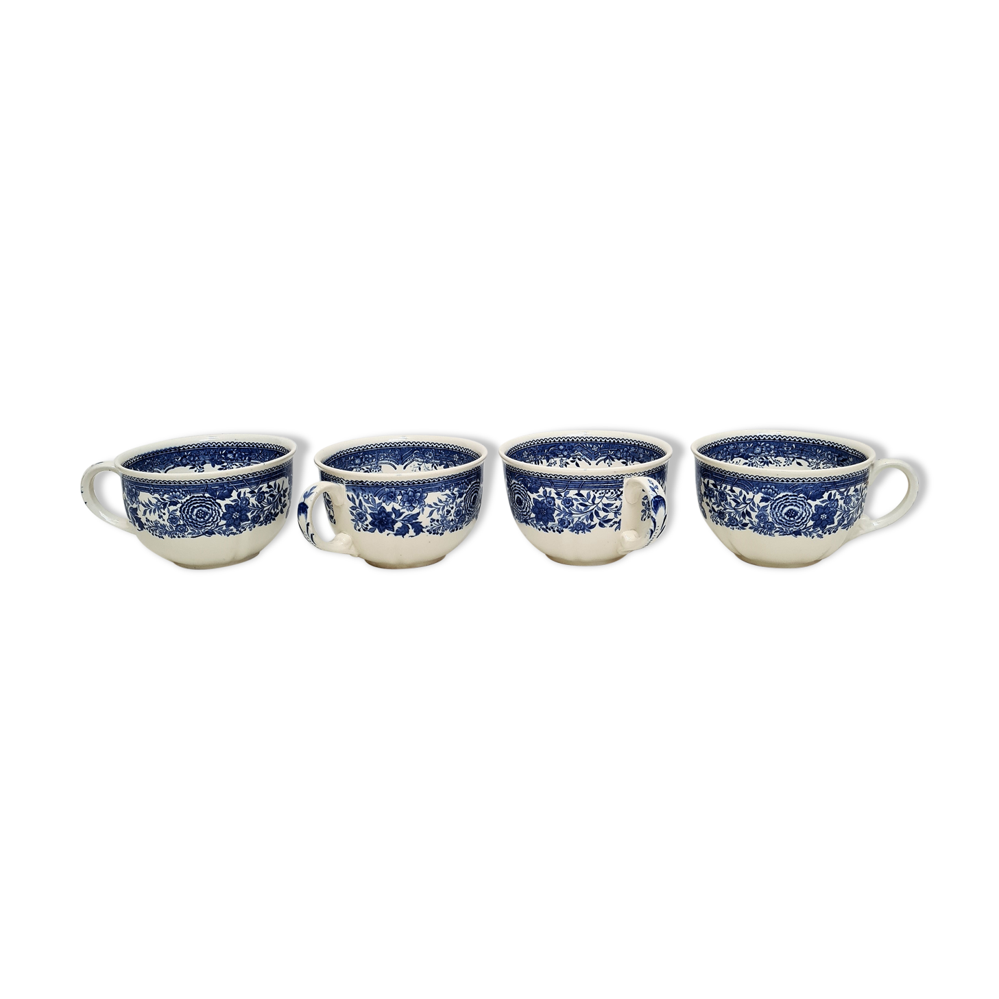 4 blue cups Villeroy & Boch