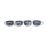 4 blue cups Villeroy & Boch