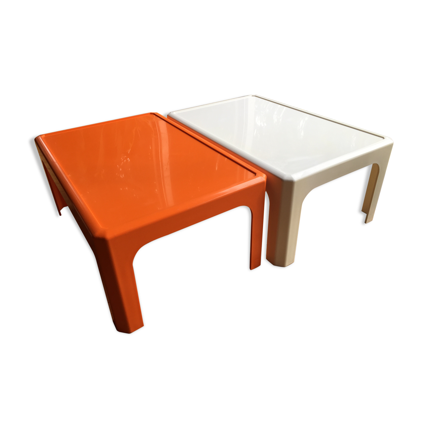 Vintage coffee table duo by Peter Ghyczy