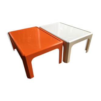 Vintage coffee table duo by Peter Ghyczy