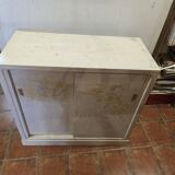 Sliding door craft cabinet