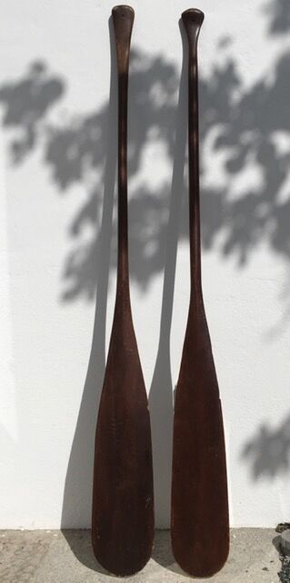Pair of old oars