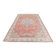 Tapis vintage anatolien tissé à la main en rose saumon, 206x392 cm