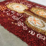 Scandinavian Vintage Wool Rug, Rya, Sweden 1960's