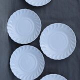 6 coffee cups and saucers Tharaud Limoges form valençay sillage model