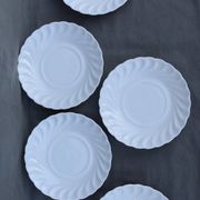 6 coffee cups and saucers Tharaud Limoges form valençay sillage model