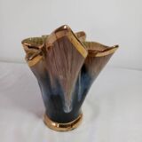 Flamed stoneware vase