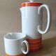 Set Cafetière + pot à lait Porcelaine THOMAS Vintage . Médaillon Luciana . Années 70