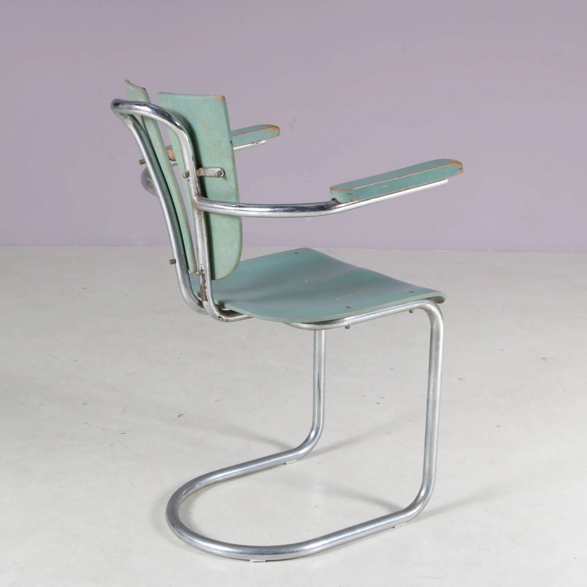 1950s Rare side chair by Lemafa Den Haag, Netherlands