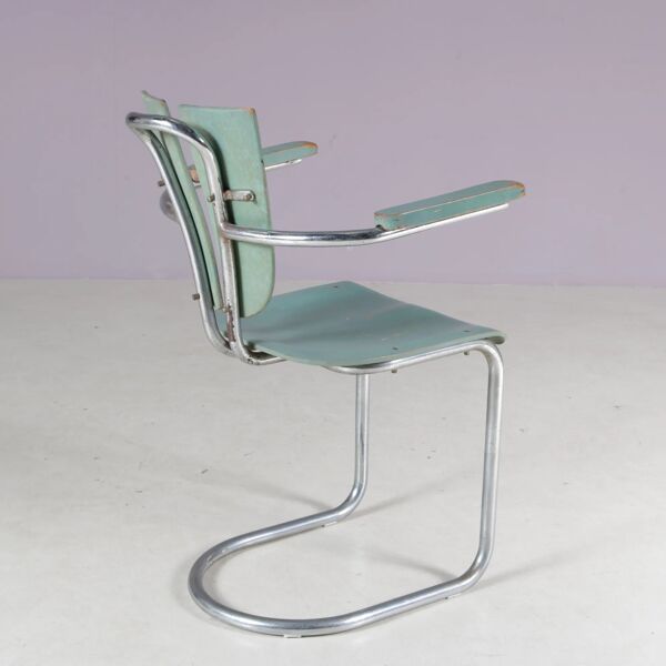 Chaise latérale rare des années 1950 par Lemafa Den Haag, Pays-Bas