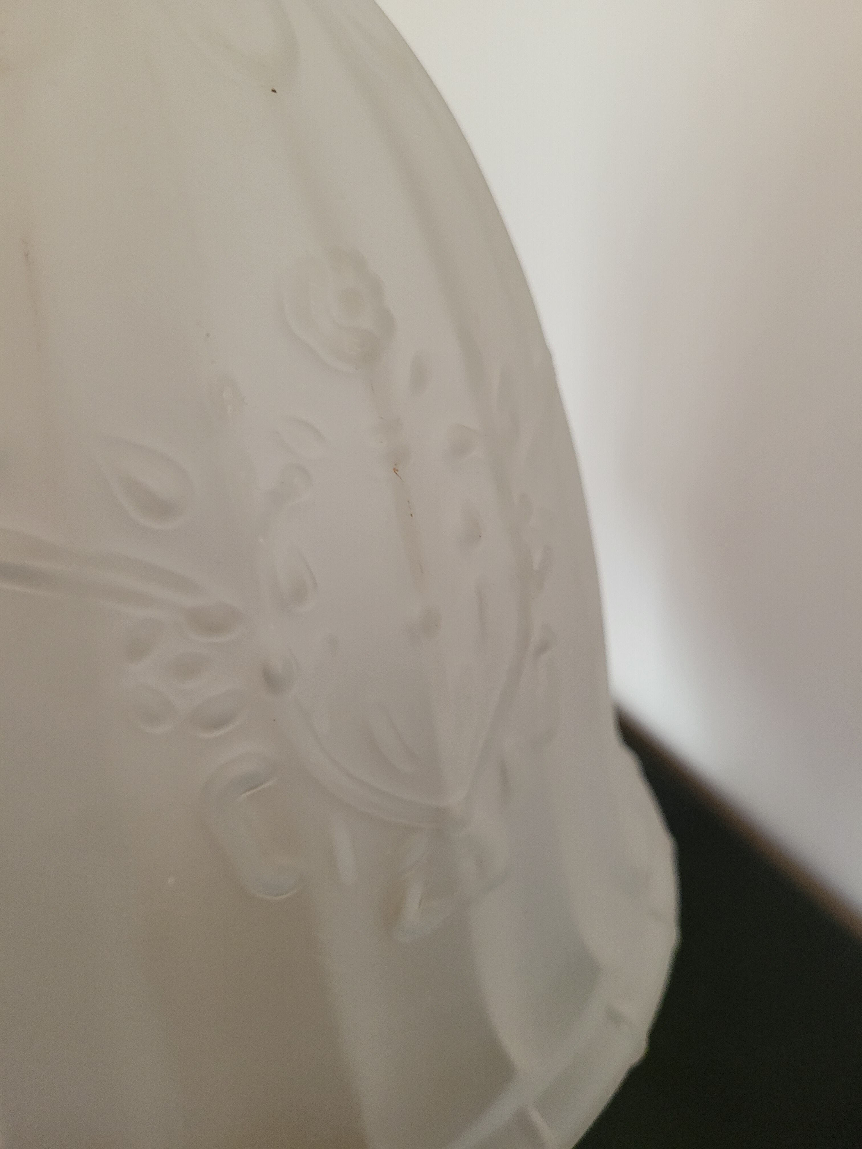 Art Deco lamp with glass globe