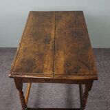 Carved antique English side table