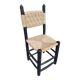 Brutalist straw-filled peasant chair