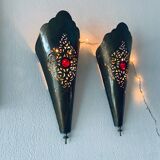 Pair of oriental wall lanterns