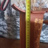 Trio of terracotta vases, unique pieces