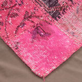 7x10 distressed pink turkish rug 300x208cm