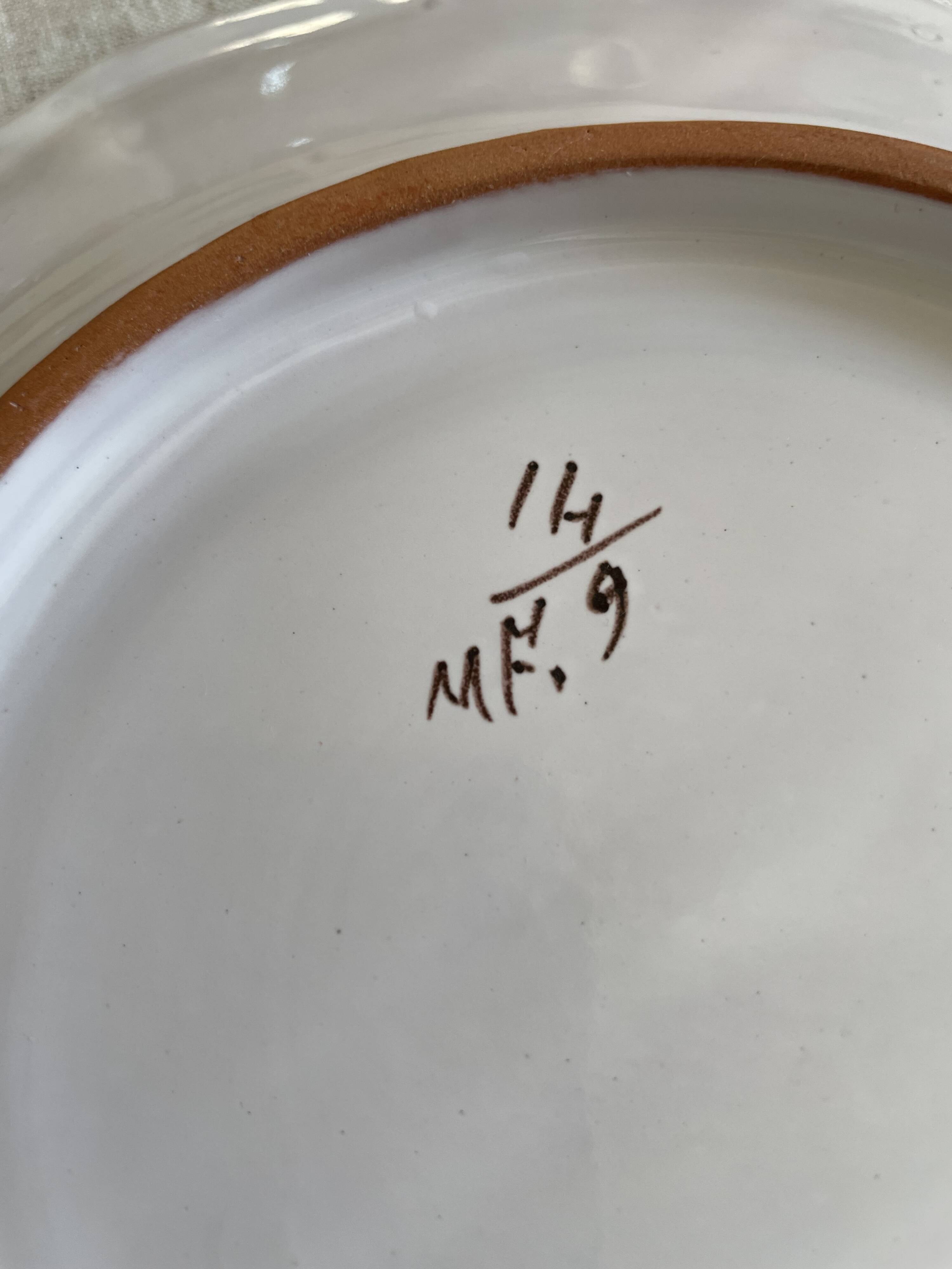 Moustier style plate