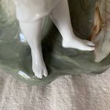 Vase art nouveau en barbotine