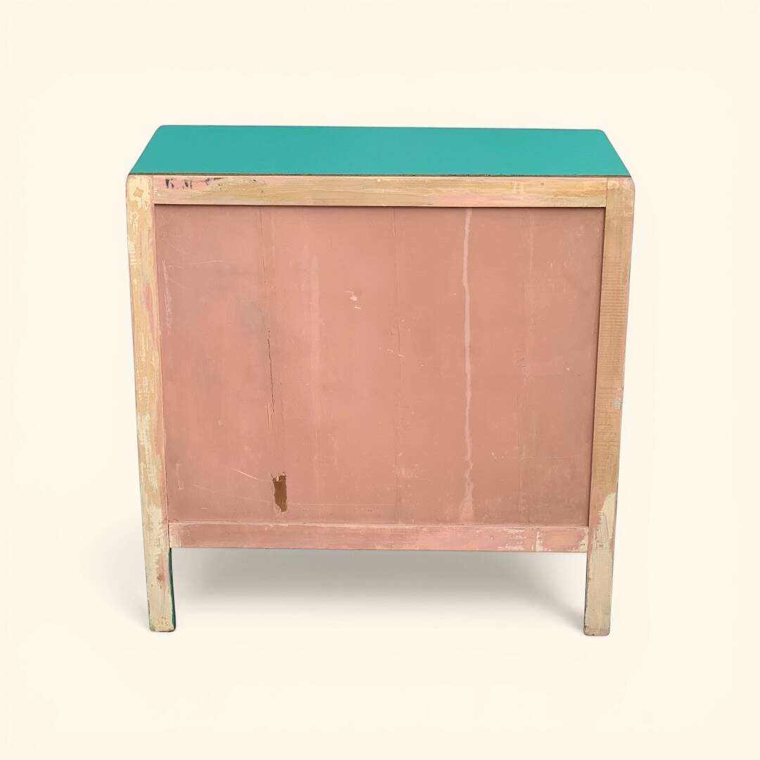 Commode art déco vert émeraude