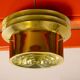 Pair of Danish brass ceiling lights model T742, Hans Agne Jakobson 1960.
