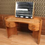 Art deco period speckled maple dressing table