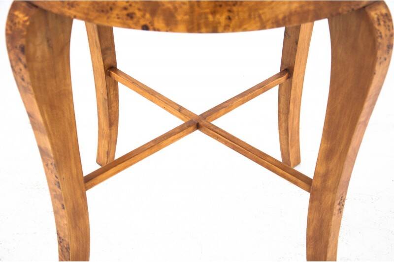 Art Deco table, Poland, 1930s. After renovation.