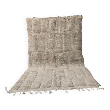 Grand tapis Beni Ouarain 300x200 cm en laine naturelle – Tapis berbère