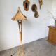 Bamboo and straw floor lamp 1980