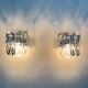 Pair of crystal sconces by Kinkeldey, Germany, 1970s