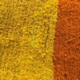 Traditional coloured Beni Ourain Berber rug, size 140 x 260 cm.