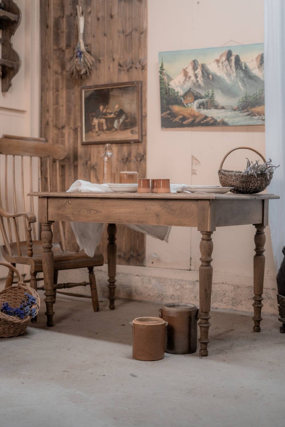 Renovated antique table