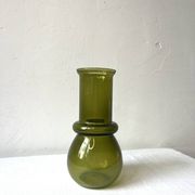 Scandinavian olive green vase, design by Riihimaki / Tamara Aladin.