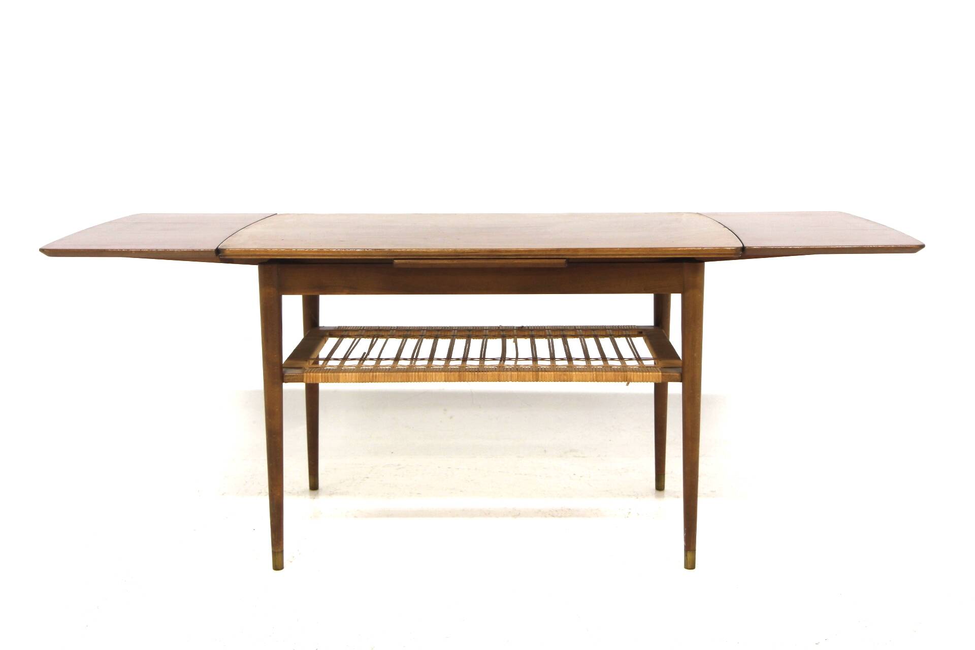 Scandinavian extendable mahogany coffee table, Sweden, 1950s
