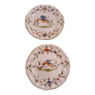 Pair of Moustier plates