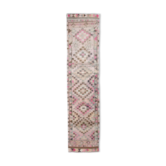 Tapis coureur turc rose, 339x79cm