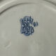 Large royal blue plate made of earthenware from 1875 Gien.