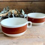 2 vintage Boch La Louvière Kéramis bowls