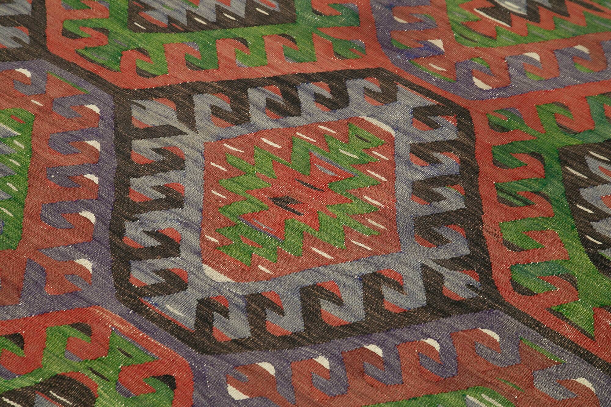 Turkish Handmade Vintage Anatolian Kilim 164 cm x 290 cm