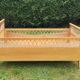 Lit bébé enfant rotin pieds compas 50 60 vintage